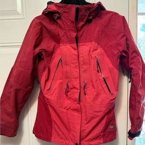 Mountain Hardwear Women's Cherry Red Ski Jacket conduit